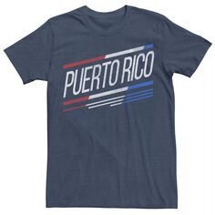 Мужская футболка с логотипом в косую полоску Gonzales Puerto Rico Licensed Character
