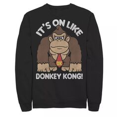 Мужской свитшот с постером Nintendo It&apos;s On Like Donkey Kong Licensed Character