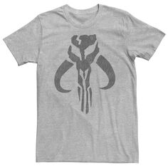 Мужская футболка с символом мандалорского черепа Star Wars