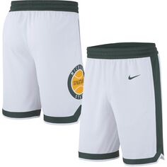 Мужские белые баскетбольные шорты в стиле ретро реплики Michigan State Spartans Nike