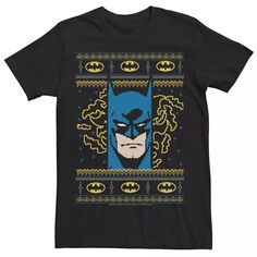 Мужская трикотажная футболка с портретом Batman Pixel DC Comics