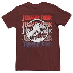 Мужская красная, белая и синяя футболка с рисунком «Парк Юрского периода» Jurassic World