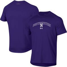 Мужская фиолетовая футболка Northwestern Wildcats 2023 Sideline Performance реглан Under Armour