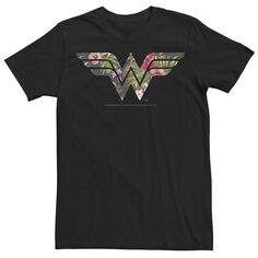 Мужская футболка с тропическим логотипом Wonder Woman DC Comics