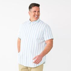 Рубашка на пуговицах из поплина Big &amp; Tall Sonoma Goods For Life