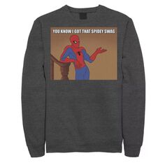 Мужская винтажная флисовая рубашка с изображением Человека-паука You Know I Got That Spidey Swag Marvel