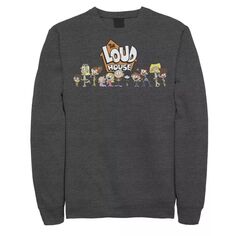 Мужская флисовая одежда с логотипом The Loud House Cast In A Row Nickelodeon