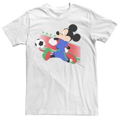 Мужская футболка с портретом Микки Мауса, итальянская футбольная форма Disney