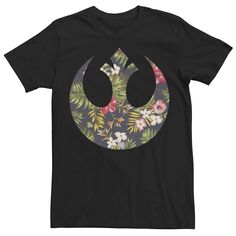 Мужская футболка с цветочным принтом Star Wars Rebel Alliance Licensed Character