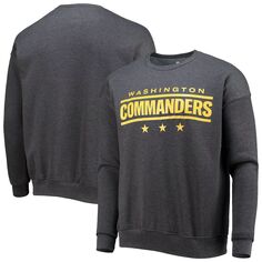 Мужская коллекция NFL x Darius Rucker от Fanatics Charcoal Washington Commanders, флисовый пуловер со звездами и губкой, толстовка