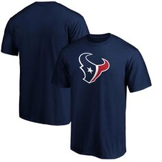 Мужская темно-синяя футболка с логотипом Houston Texans Big &amp; Tall Primary Team с длинным рукавом Fanatics