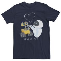 Мужская футболка WALL-E &amp; Eve Sparks Fly Disney / Pixar
