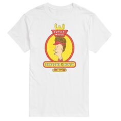 Футболка «Работник месяца Big &amp; Tall Beavis &amp; Butthead» License, белый