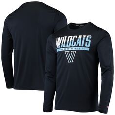 Мужская темно-синяя футболка с длинными рукавами и надписью Villanova Wildcats Champion
