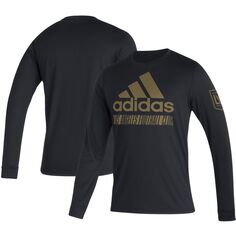 Мужская черная футболка с длинным рукавом LAFC Vintage AEROREADY adidas