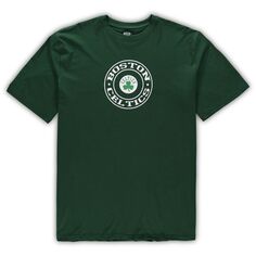 Мужская футболка Concepts Sport Kelly Green/Heathered Grey Boston Celtics Big &amp; Tall, комплект для сна и шорты