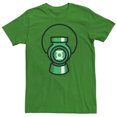 Мужская зеленая футболка с символом фонаря Licensed Character