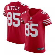 Мужская майка George Kittle Scarlet San Francisco 49ers Vapor Elite Nike