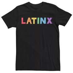 Мужская футболка с надписью Gonzales Latinx Rainbow Block Licensed Character
