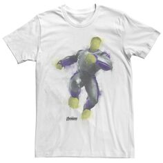 Мужская футболка с графическим рисунком «Мстители: Финал, Халк», аэрозольная краска Marvel
