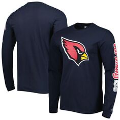 Мужская темно-синяя футболка с длинным рукавом Arizona Cardinals Halftime Starter