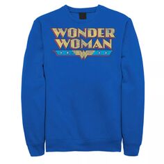 Мужской винтажный свитшот с рваным логотипом Wonder Woman DC Comics