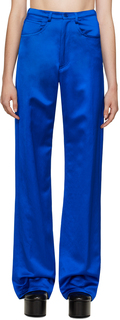 Синие брюки с пятью карманами Dries Van Noten