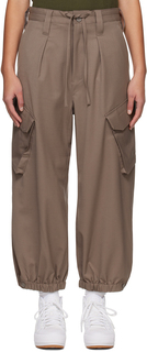 Серо-коричневые классические брюки Y-3
