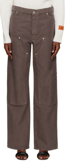 Серо-коричневые брюки Carpenter Heron Preston