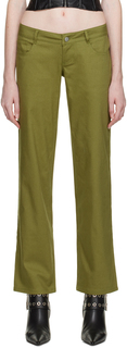 Зеленые брюки Атлас Miaou