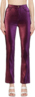 Пурпурные брюки с разрезом AREA