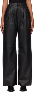 Черные кожаные брюки Veda Elliot Reformation