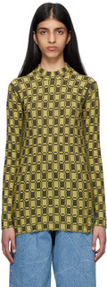 Желтый свитер Kenzo Paris Vichy