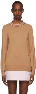 Светло-коричневый кашемировый свитер Burberry