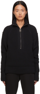 6 Moncler 1017 ALYX 9SM Черный вязаный свитер в рубчик Moncler Genius