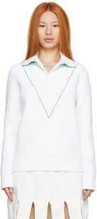 Белый нейлоновый свитер Bottega Veneta