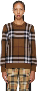 Коричневый свитер Fallon Burberry