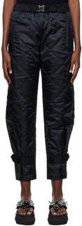 Черные утепленные брюки sacai