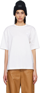Белая футболка с нашивками Acne Studios