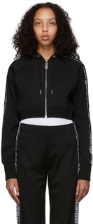 Укороченная толстовка с капюшоном на молнии Chito Edition 4G Tag черного цвета Givenchy