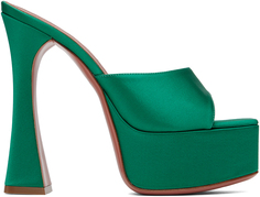 Зеленые босоножки на каблуке Dalida Amina Muaddi
