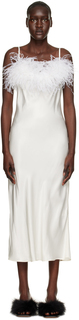Белое платье-комбинация-миди Boheme Sleeper