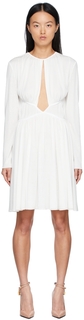 Белое платье из крепа со сборками TOM FORD