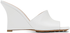 Белые эластичные сандалии Bottega Veneta