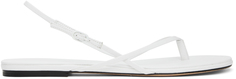 Белые сандалии на плоской подошве с поперечными рычагами Studio Amelia