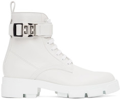 Белые ботинки Terra с пряжкой 4G Givenchy