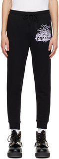 Эксклюзивные черные брюки SSENSE Mushroom Lounge Anna Sui