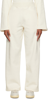 Белые брюки для отдыха в рубчик VAARA