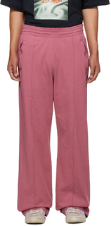 Розовые хлопковые брюки для отдыха Acne Studios