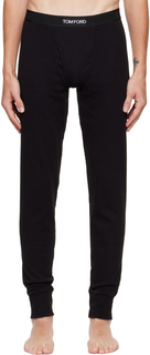 Черные брюки для отдыха Long Johns TOM FORD